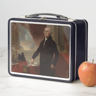 American President George Washington Lansdowne  Metal Lunch Box