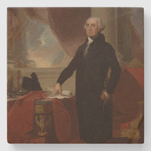 American President George Washington Lansdowne  Stone Coaster