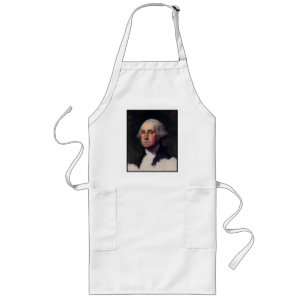 American President George Washington Painting Long Apron