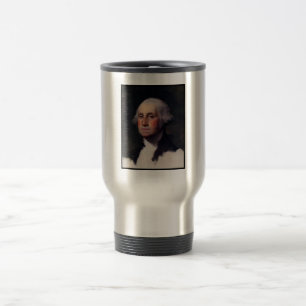 American President George Washington Painting Travel Mug