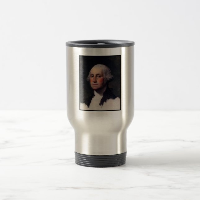 American President George Washington Painting Travel Mug (Center)