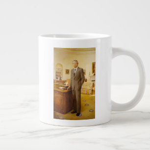 American President James Earl Carter Oval Office Large Coffee Mug