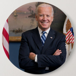 American President Joe Biden as Senator 6 Cm Round Badge
