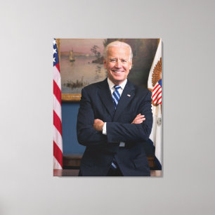 American President Joe Biden as Senator Canvas Print