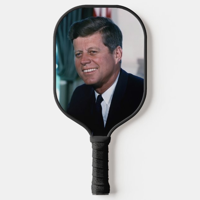 American President John F. Kennedy in Oval Office Pickleball Paddle (Front)