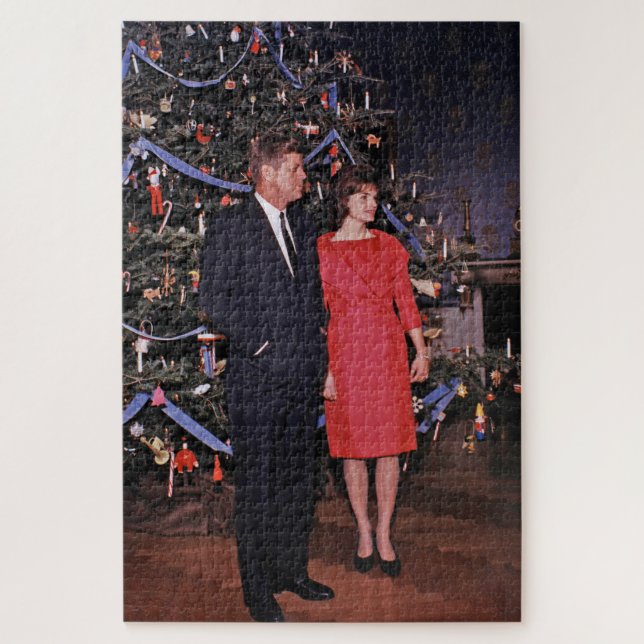 American President John Kennedy Christmas Card Jigsaw Puzzle (Vertical)