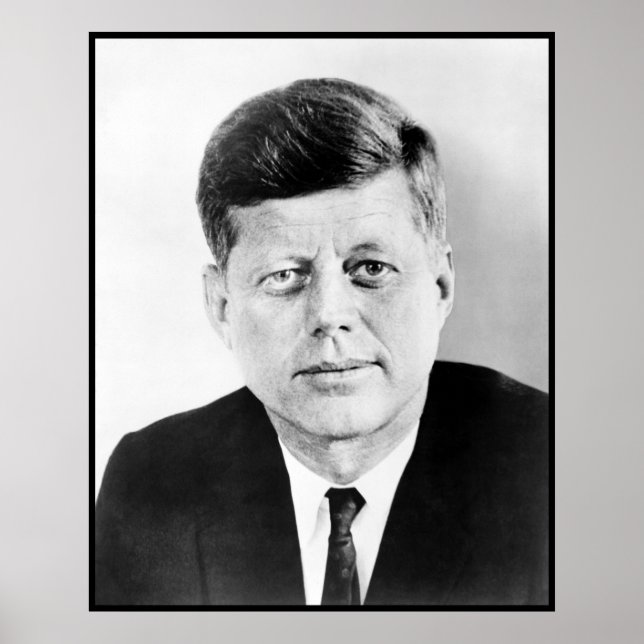 American President John Kennedy Presidential Photo Poster (Front)