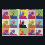 American President Obama Cool Modern Pop Art 36x24 Faux Canvas Print<br><div class="desc">Pop Art version of Obama's first term presidential portrait (2009). In a February 2009 poll conducted in Western Europe and the U.S. by Harris Interactive for France 24 and the International Herald Tribune,  Obama was rated as the most respected world leader,  as well as the most powerful.</div>