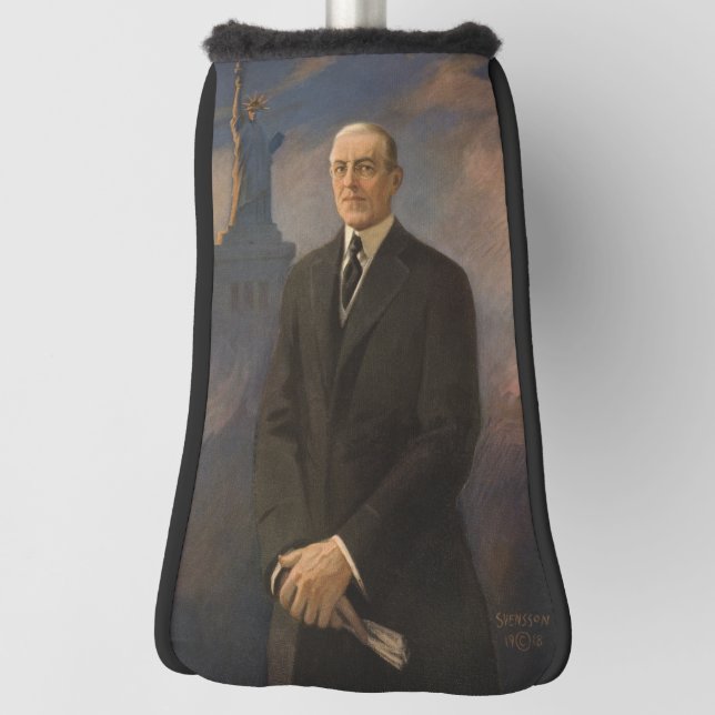 American President Woodrow Wilson & Liberty Golf Head Cover (Rotate 90)
