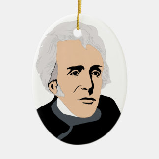American Presidents: Andrew Jackson  1829 - 1837 Ceramic Tree Decoration