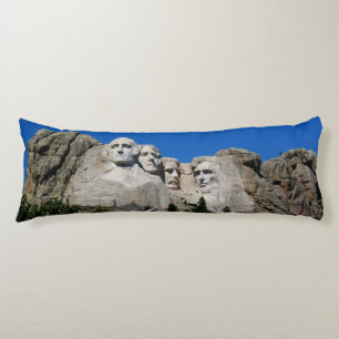 American Presidents Carved in Granite Mt Rushmore Body Cushion
