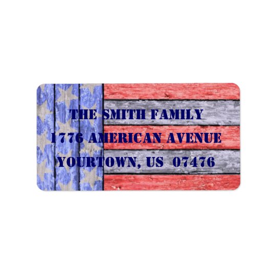 American Pride Address Label