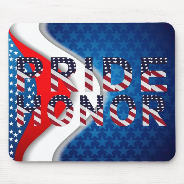 American Pride and Honour Mouse Mat (Front)