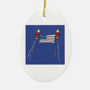 American Pride Ceramic Tree Decoration