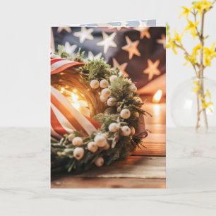 American Pride Christmas Greetings Card