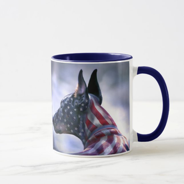American Pride Doberman Mug (Right)