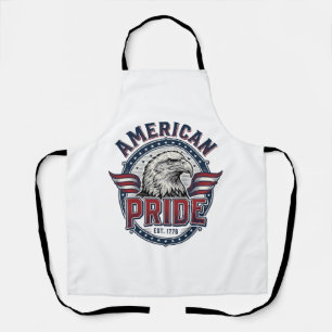 American Pride Eagle Vintage Patriotic Design_1 Apron