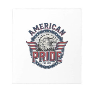 American Pride Eagle Vintage Patriotic Design_1 Notepad