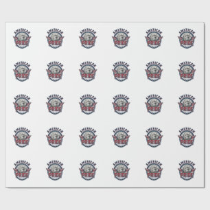 American Pride Eagle Vintage Patriotic Design_1 Wrapping Paper