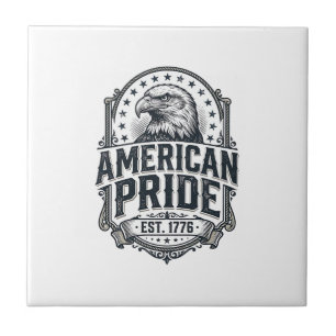 American Pride Eagle Vintage Patriotic Shirt Desig Tile