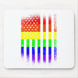 american pride flag rainbow lgbt mouse mat