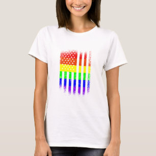 american pride flag rainbow lgbt T-Shirt
