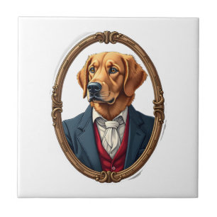 American Pride Golden Retriever Vintage Shirt 4 Tile