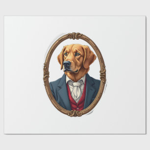 American Pride Golden Retriever Vintage Shirt 4 Wrapping Paper