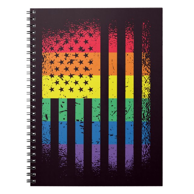 American Pride Grunge Notebook (Front)