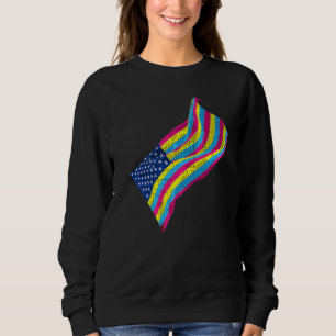 American Pride Lgbt Usa Pansexuality Flag Equality Sweatshirt