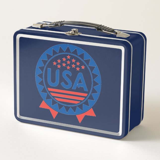 American Pride Metal Lunch Box (Front)