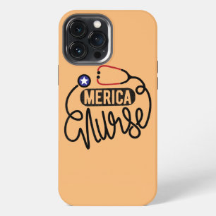 American Pride Nurse Patriotic 4th Of July RN iPhone 13 Pro Max Case