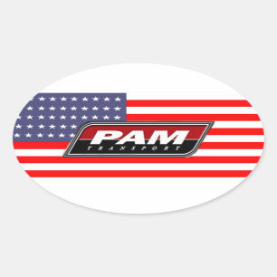 American Pride PAM Transport Oval Sticker