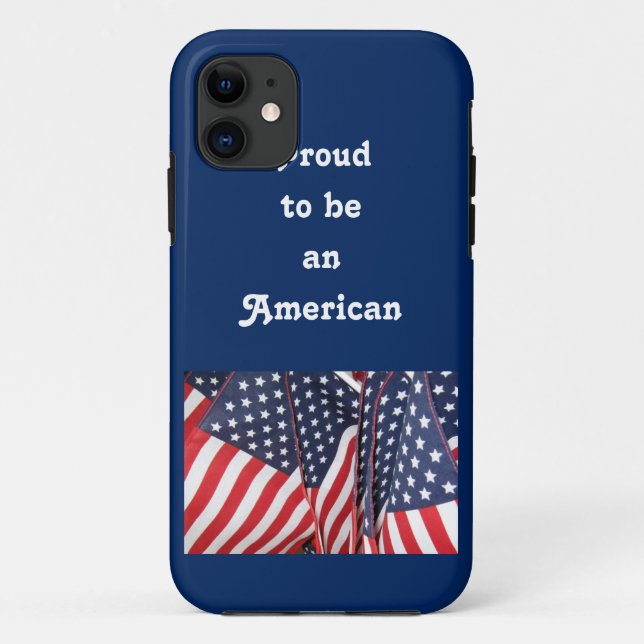 American Pride Patriotic Phone Case (Back)