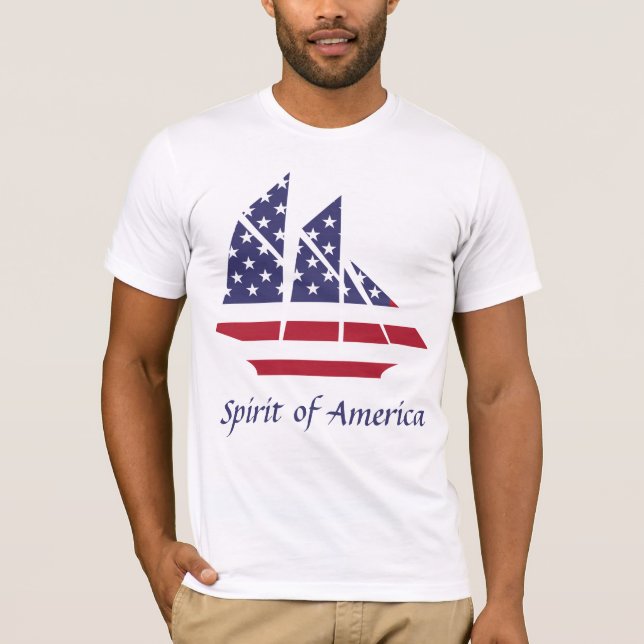 American Pride Sailboat T-Shirt (Front)