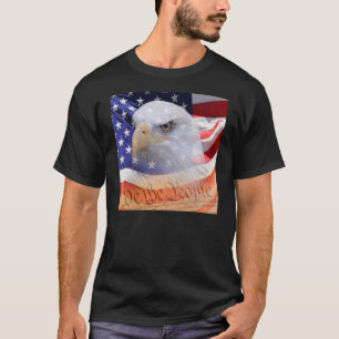 American Pride Spirit Flag Eagle Declaration   T-Shirt