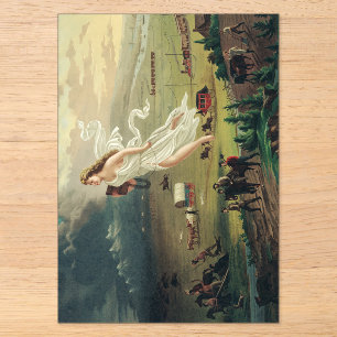 American Progress by John Gast Acrylic Invitations