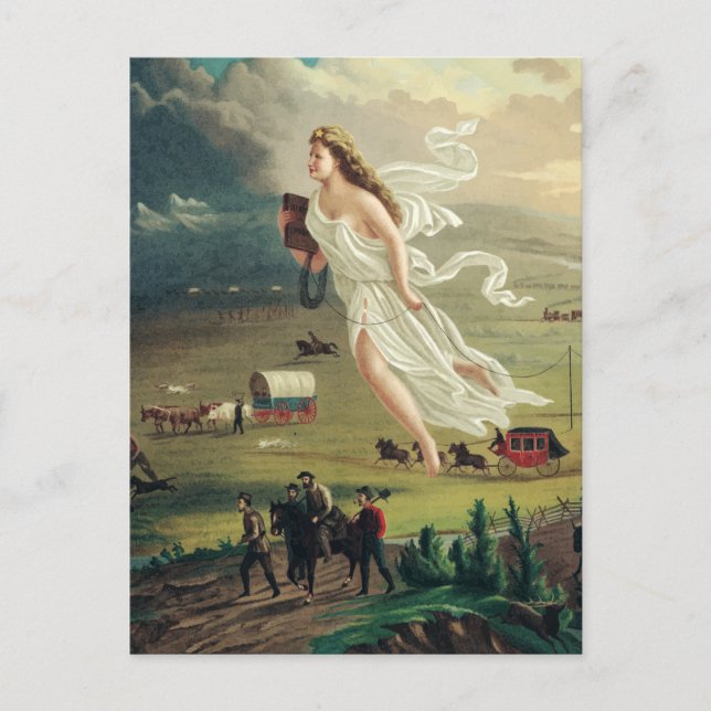 American Progress by John Gast Postcard (Front)