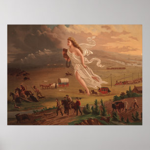 American progress, John Gast 1872  Poster