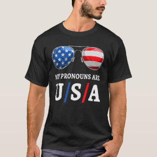 American Pronouns USA 4th Of July US Patriotic Pri T-Shirt
