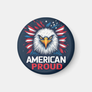 American Proud USA Flag Patriotic Gift Magnet