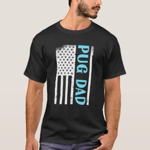 American Pug Dad Outfit Men Pug Dad Outfit USA Pug T-Shirt