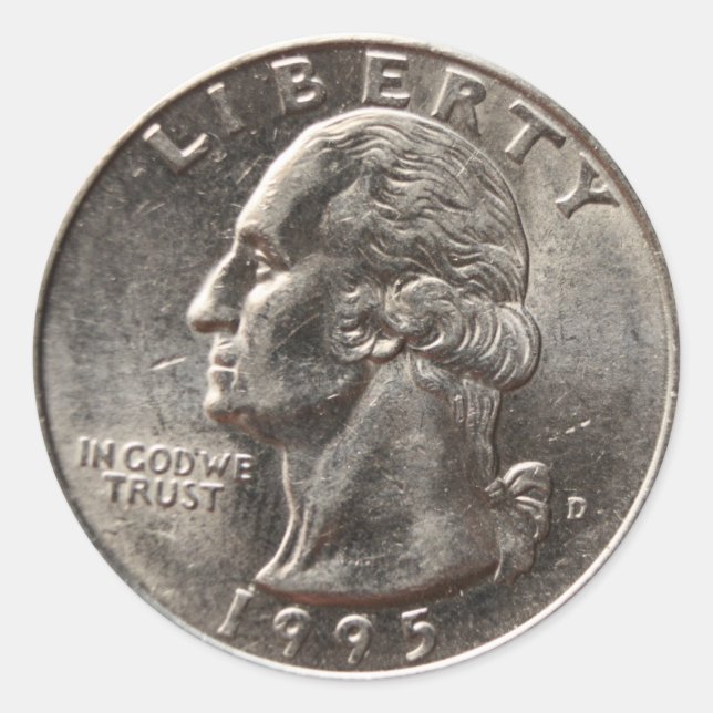 American Quarter 1995 Classic Round Sticker (Front)