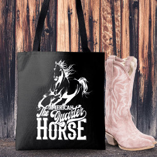 American quarter horse Cowgirl wild west western Tote Bag