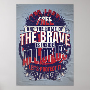 American Quote Poster