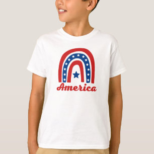 American Rainbow 4th Of July T-Shirt