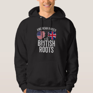 American Raised With British Roots Usa United King Hoodie