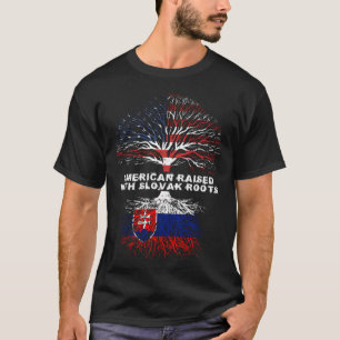 American Raised With Slovak Roots Slovakia T-Shirt