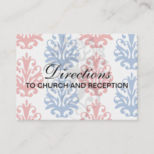 american red white and blue damask enclosure card
