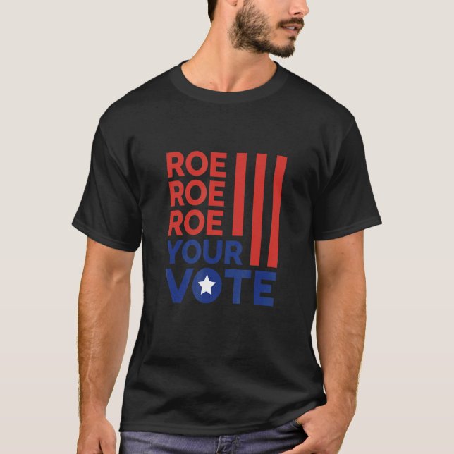 American Reproductive Rights USA Flag Liberal T-Shirt (Front)
